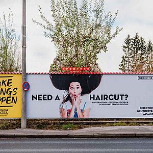 Mit Out-of-Home Werbung auf den Friseursalon aufmerksam machen
