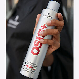 Das Osis+ Keep It Light Haarspray wurde von einem Backstage-Geheimnis unter Haarstylisten inspiriert - jetzt neu und friseurexklusiv