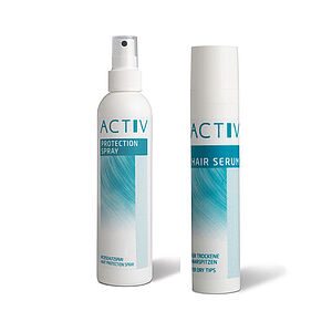 GFH Activ Protection Spray schützt vor Hitze und Austrocknung. Das Activ Hair Serum enthält natürliche Feuchtigkeitsspender & sorgt für ein weiches Gefühl beim Zweithaar.